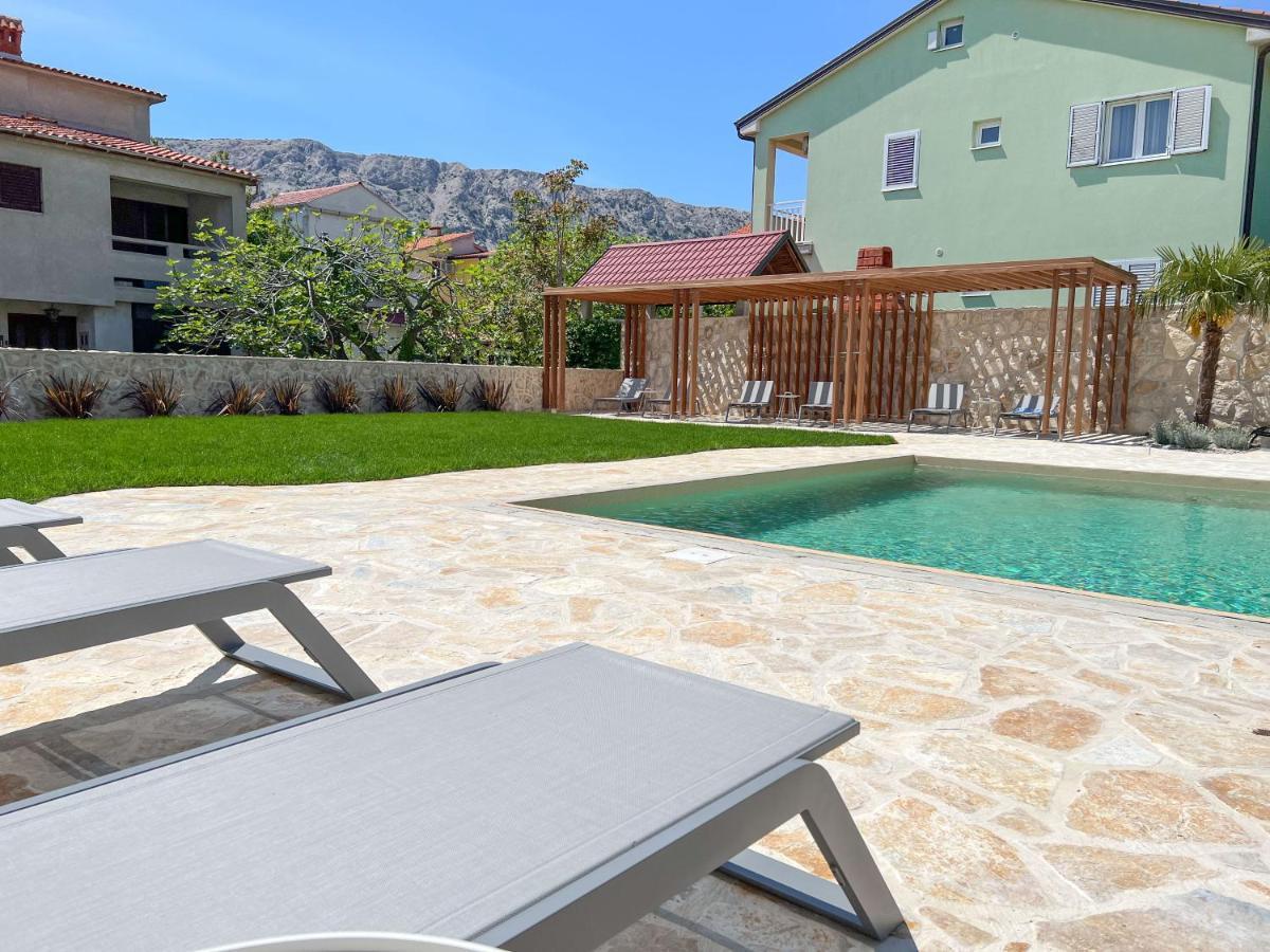 Apartment Baska Mit Poolarea - Krk, Kroatien Экстерьер фото