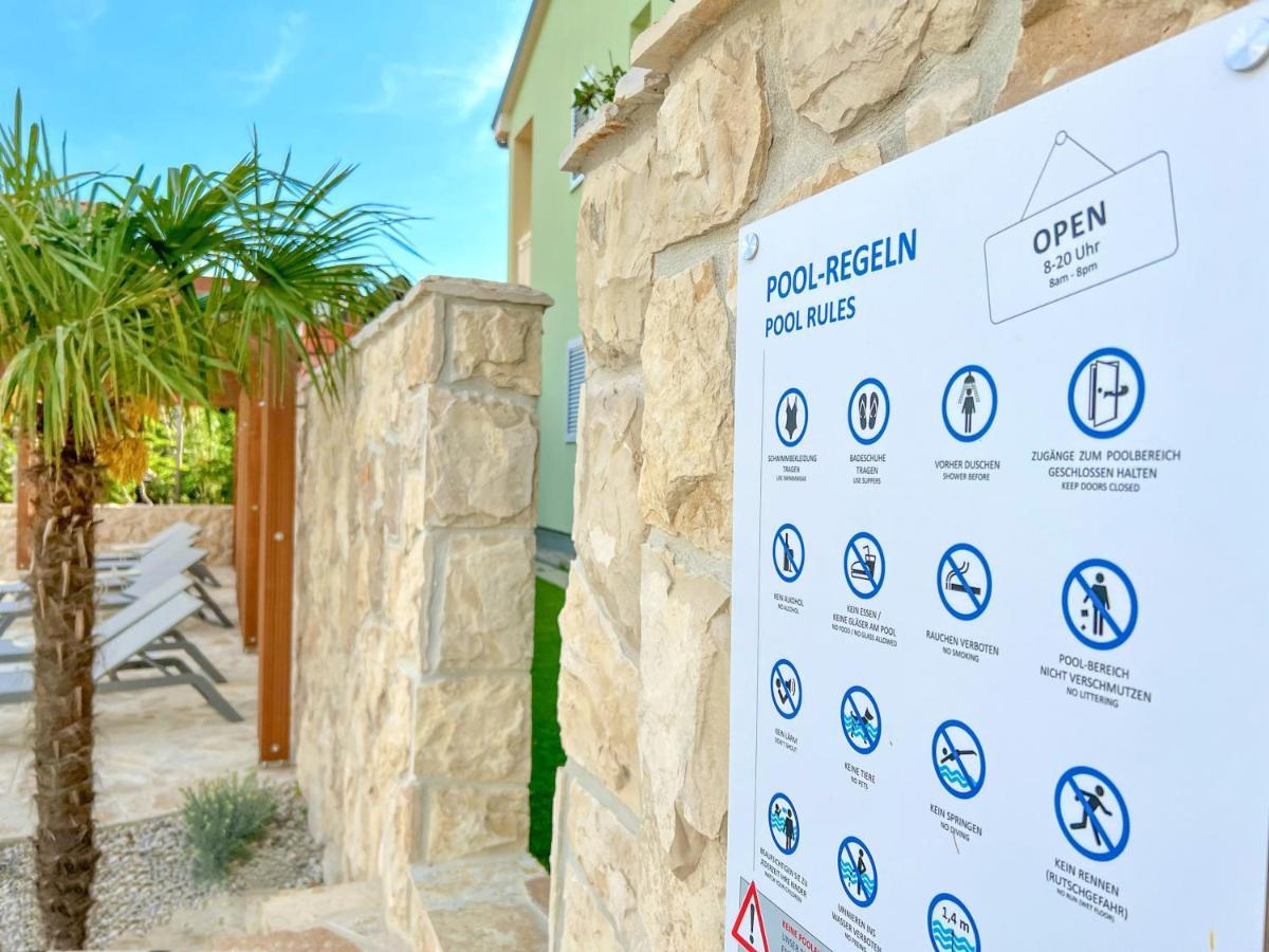 Apartment Baska Mit Poolarea - Krk, Kroatien Экстерьер фото