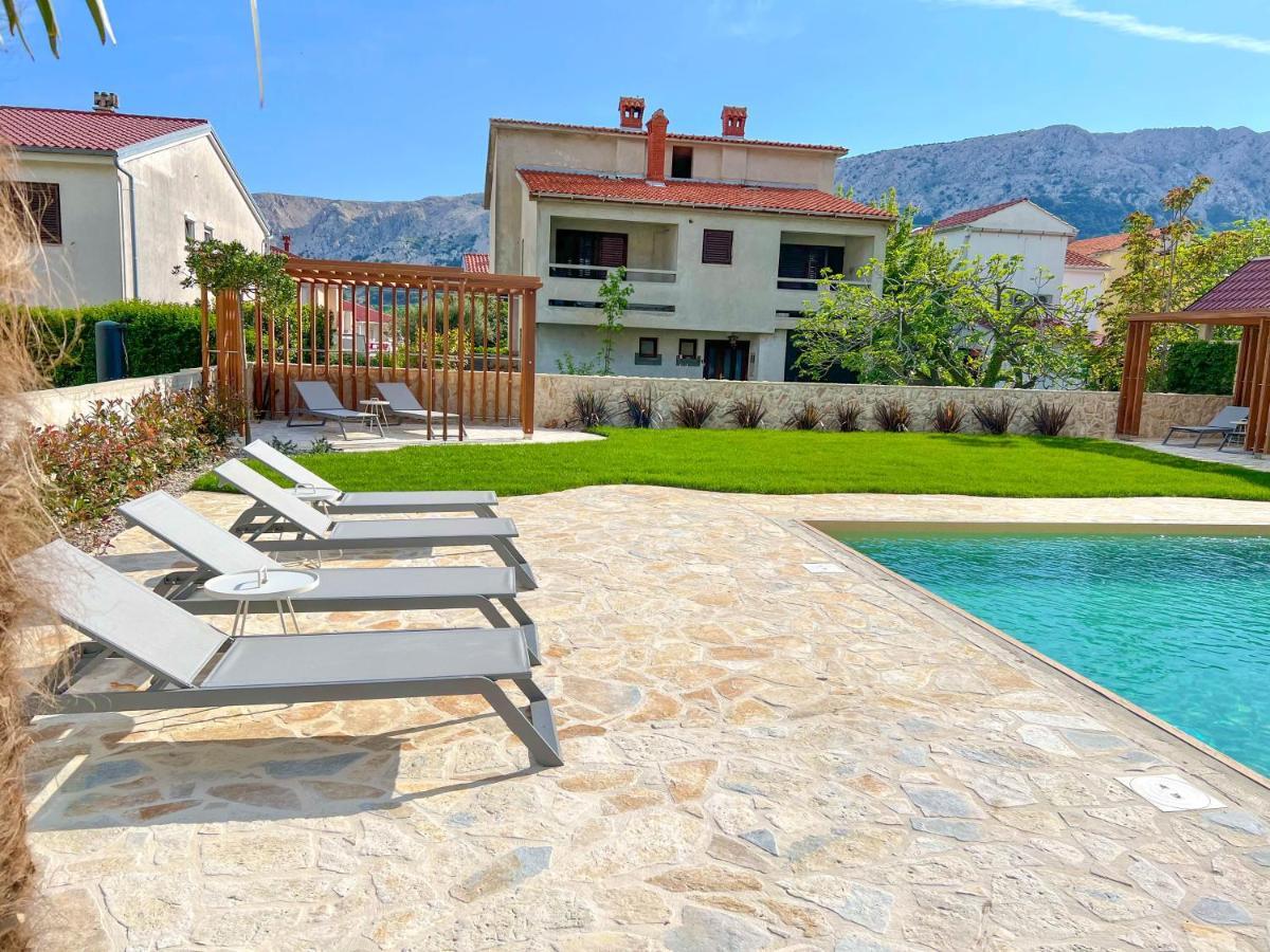 Apartment Baska Mit Poolarea - Krk, Kroatien Экстерьер фото