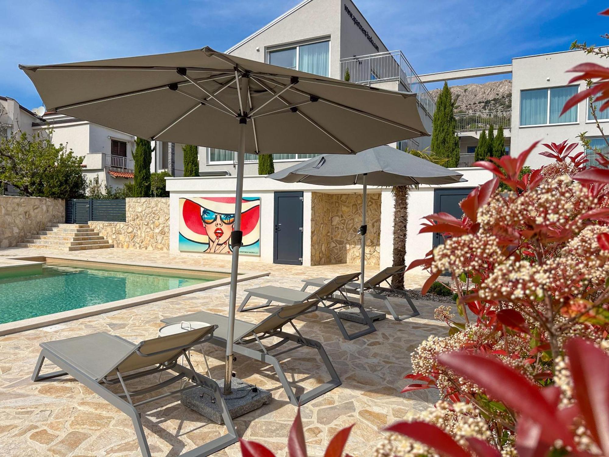 Apartment Baska Mit Poolarea - Krk, Kroatien Экстерьер фото