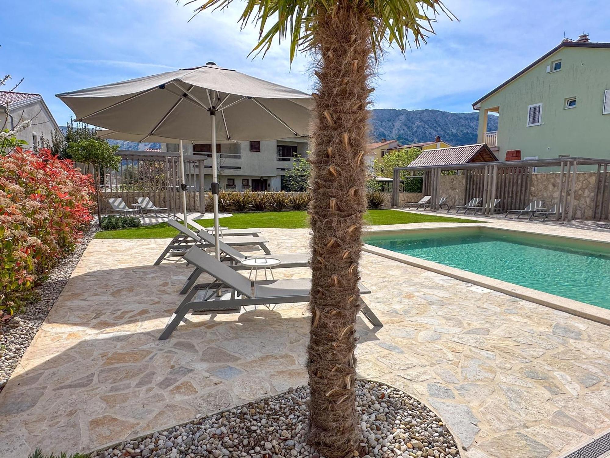 Apartment Baska Mit Poolarea - Krk, Kroatien Экстерьер фото